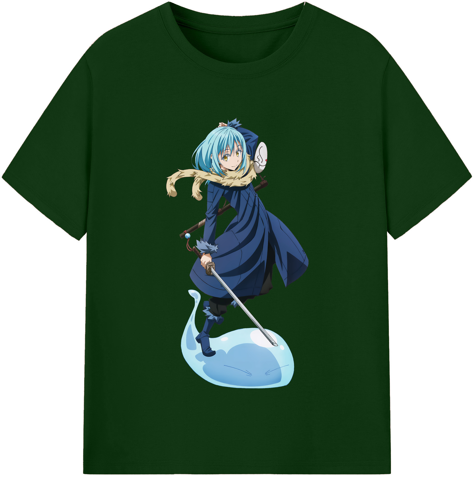 （画像用） 転スラ Regarding Reincarnated to Slime 綿100％半袖Tシャツ（フロントプリント）